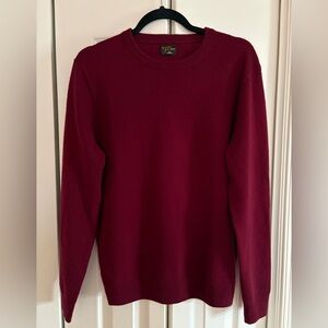 J. Crew Classic Cashmere Sweater in Red